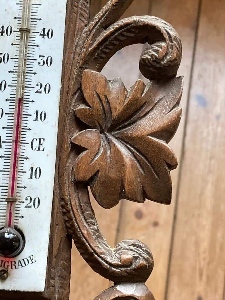 Thermomètre vintage vieux thermomètre en bois thermomètre en bois